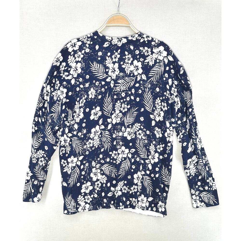 Armani Exchange Navy Floral Sweater XL